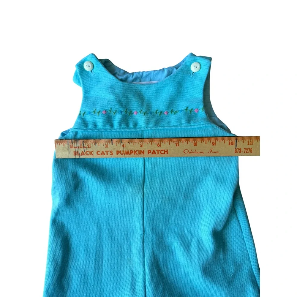 Vintage By Thomas Jumpsuit Baby Girl 6-9 Months Cotton Cottagecore Embroidered